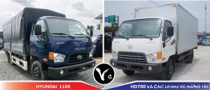 So sánh xe Hyundai 110S với Hyundai HD700 và các dòng xe nâng tải