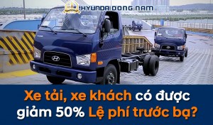 Xe tai xe khach co duoc giam 50 le phi truoc ba
