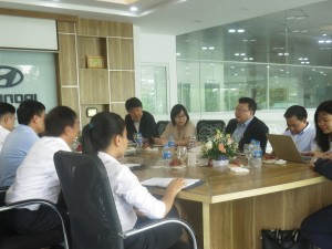 Lãnh đạo nhà máy Hyundai Thành Công thăm và làm việc với Hyundai Đông Nam