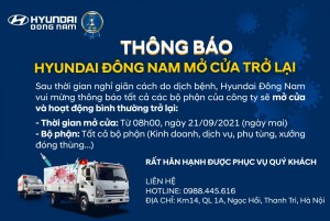 Thông báo mở cửa trở lại