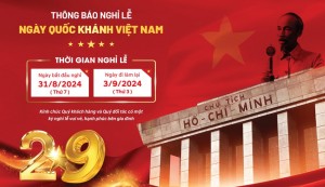 thông báo nghỉ lễ Quốc khánh