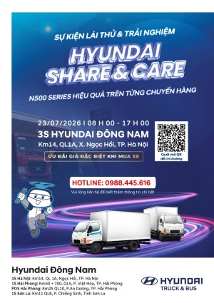 Hyundai Share&Care trải nghiệm Hyundai N500 Series tại Hà Nội
