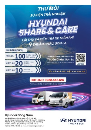 Hyundai Share & Care lái thử tại Thuận Châu Sơn La tháng 10