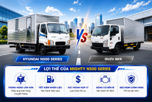 So sánh dòng xe 2.5 tấn Hyundai N500 Series và Isuzu QKR