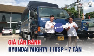 Giá lăn bánh xe tải Hyundai 110SP tải trọng 7 tấn Thùng dài 5m