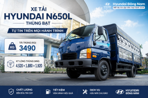 Hyundai N650L 3.5 tấn thùng mui bạt dài 4m5