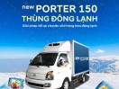 Hyundai Porter 150 thùng đông lạnh 1.5 tấn thùng dài 3m