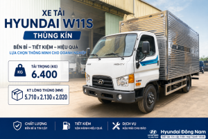 Hyundai Mighty W11S Thùng Kín dài 5m