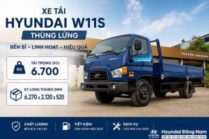 Hyundai Mighty W11S 7 tấn thùng lửng dài 5m