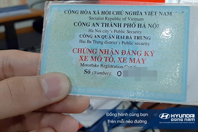 Giấy đăng ký xe hiện nay bằng giấy