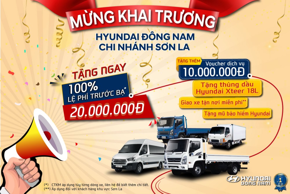 CTKM nhân dịp ra mắt chi nhánh Sơn La