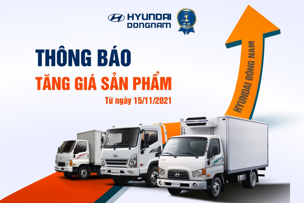 Thông báo tăng giá sản phẩm