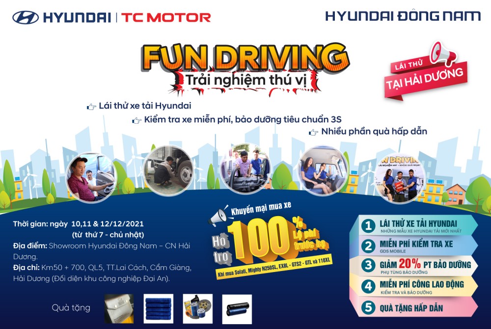 SỰ KIỆN LÁI THỬ VÀ KIỂM TRA XE MIỄN PHÍ TẠI HẢI DƯƠNG