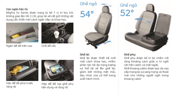 Giá xe tải Hyundai EX8 L bản đủ