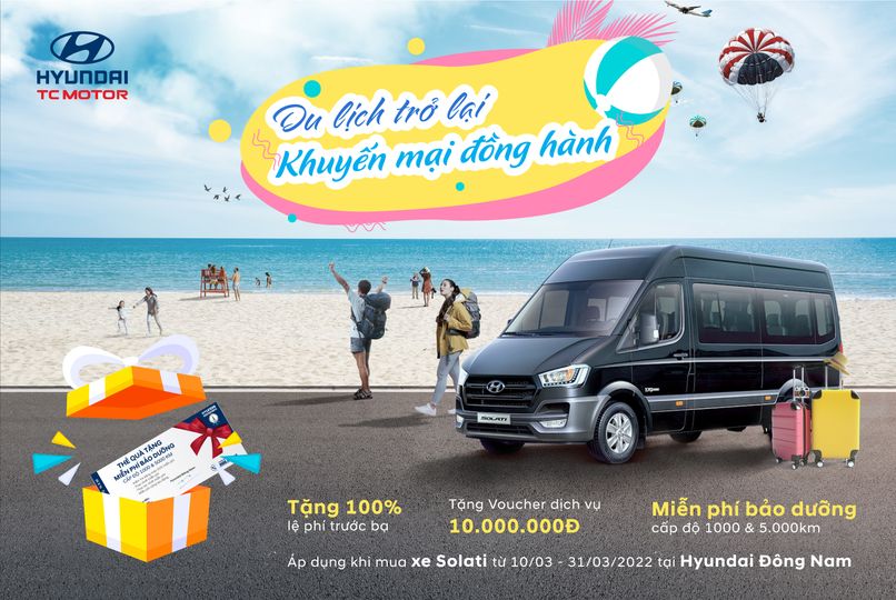Du lịch trở lại, khuyến mại đồng hành - Tặng 100% phí trước bạ, miễn phí bảo dưỡng đến 5000km