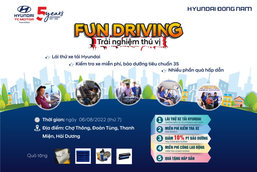 THÔNG BÁO VỀ CHƯƠNG TRÌNH LÁI THỬ VÀ BẢO DƯỠNG, KIỂM TRA XE MIỄN PHÍ TẠI THANH MIỆN, HẢI DƯƠNG