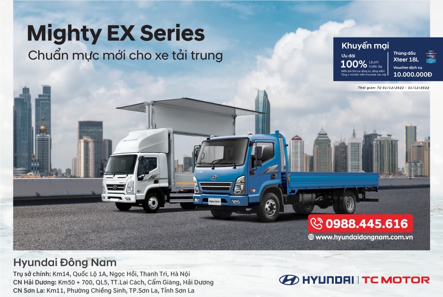 Ưu Đãi Đặc Biệt Cho Dòng Xe MIGHTY EX8 SERIES