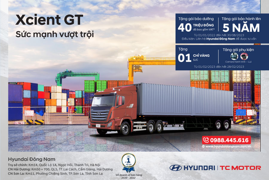 Ưu Đãi Đặc Biệt Cho Dòng Xe Đầu Kéo XCIENT GT - Sức Mạnh Vượt Trội