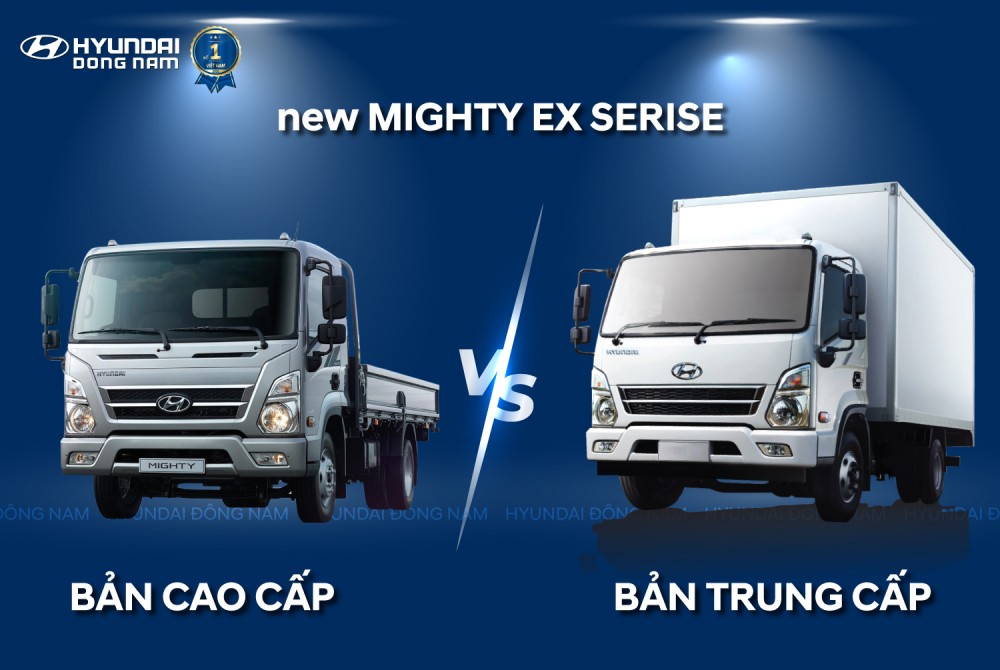 So sánh Mighty EX8L bản đủ và Mighty EX8 GT bản tiêu chuẩn
