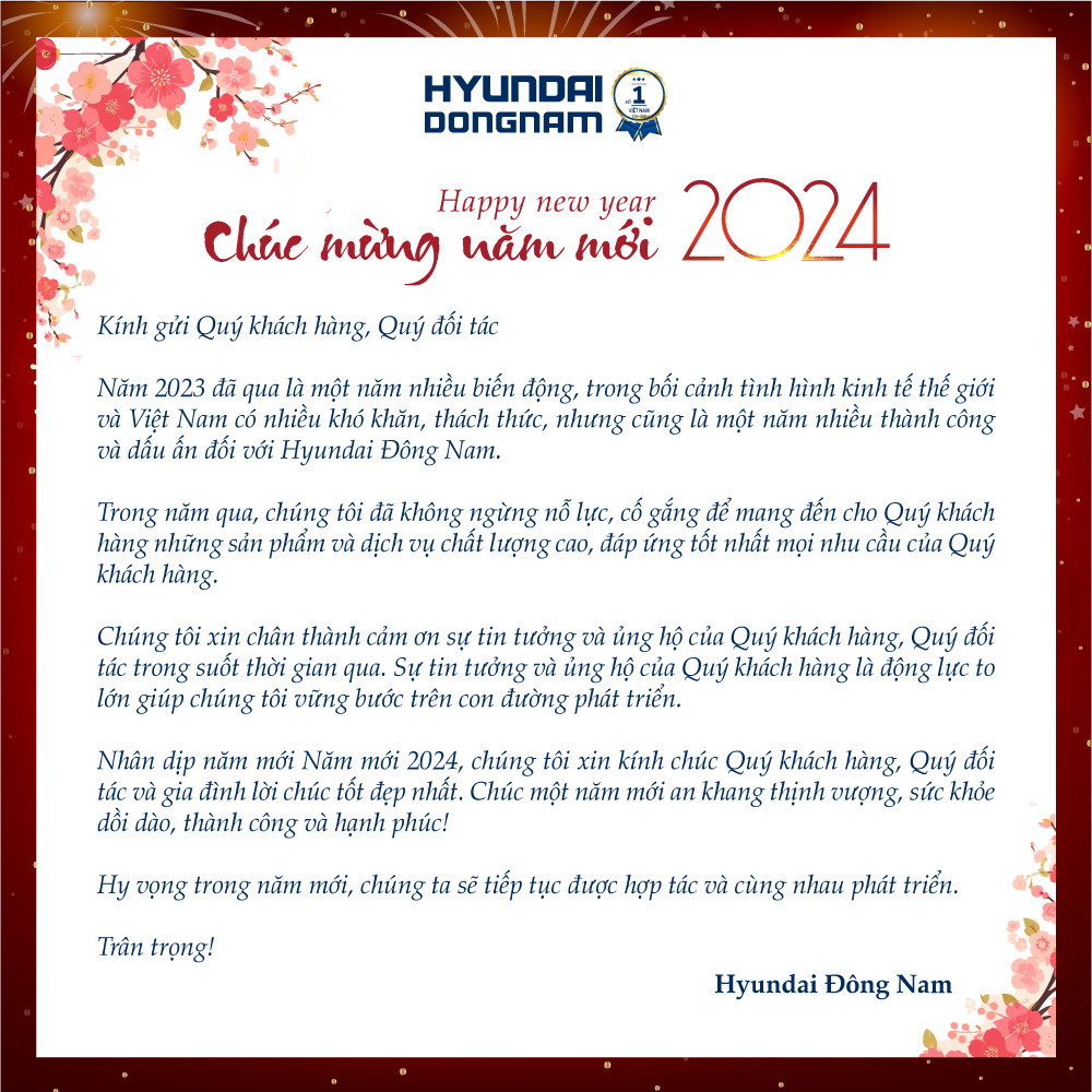 Chúc mừng năm mới 2024