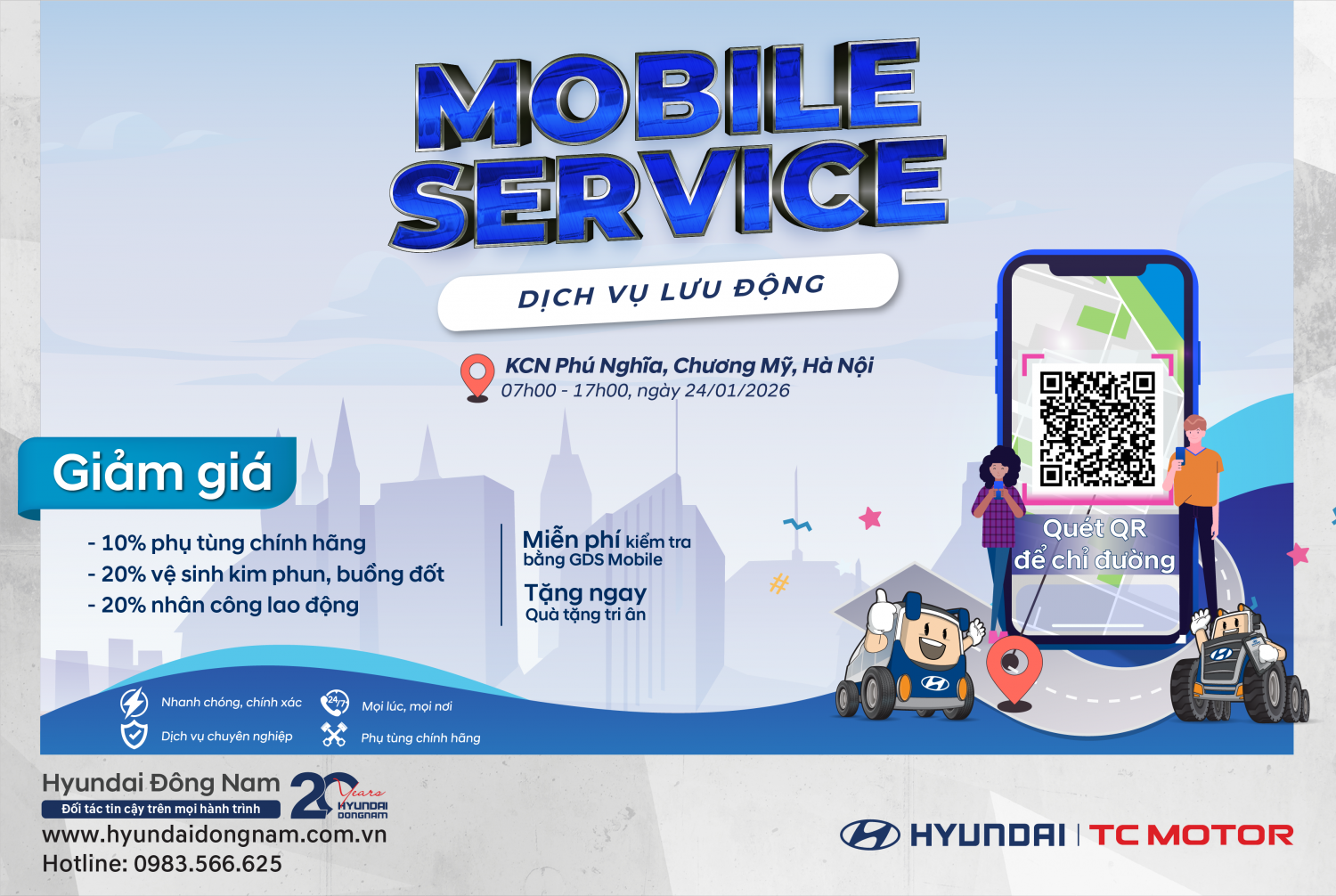 Mobile Service tại Chương Mỹ t1 2026