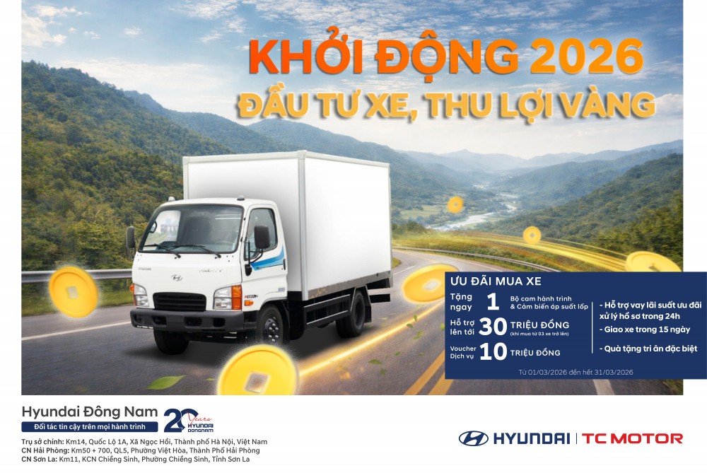 Hyundai Đông Nam ưu đãi tháng 3