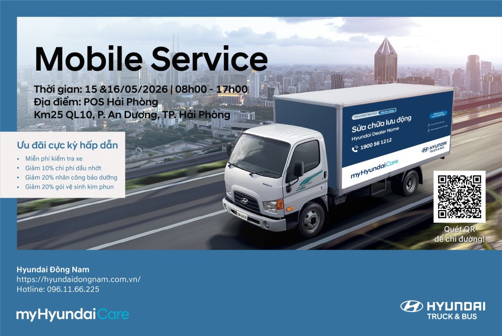 Mobile Service sửa chữa lưu động tại Hải Phòng tháng 5