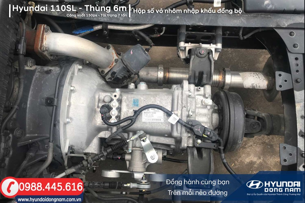 Hộp số Dymos 32R trên xe Hyundai 110SL