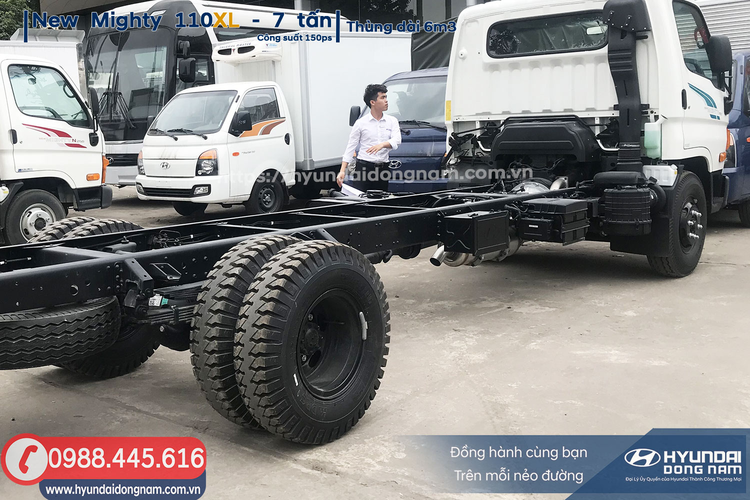 Lốp xe Hyundai 110XL thùng dài 6m3