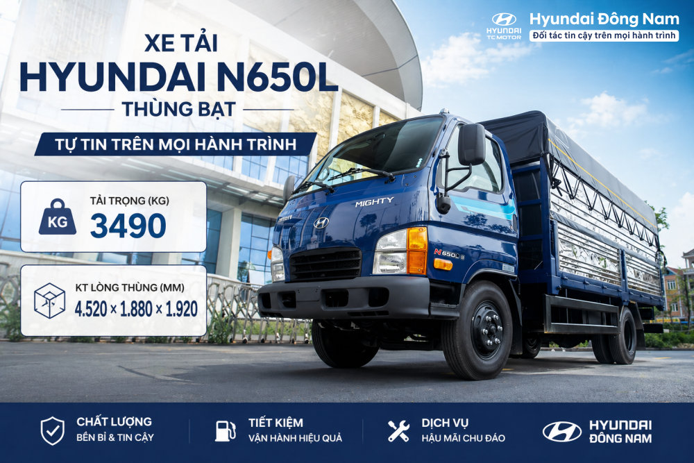 Hyundai N650L thùng bạt