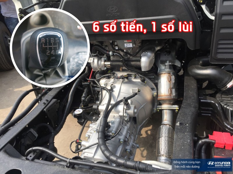 Hộp số trên xe 2.5 tấn Hyundai N250 và N250SL