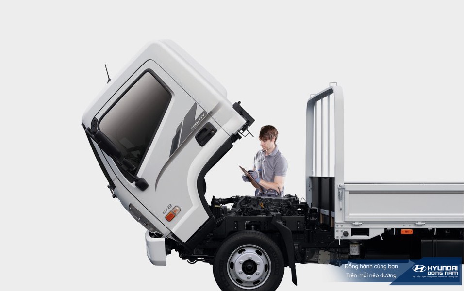 Cabin lật tiện lợi trên xe Hyundai EX8