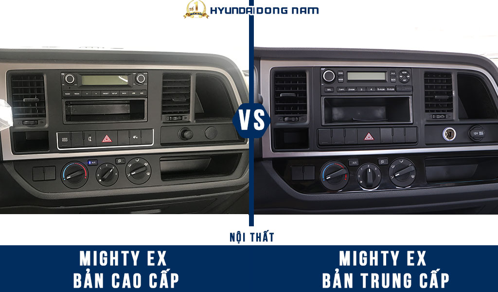 So sánh Nội thất Mighty EX 8 và EX 8L