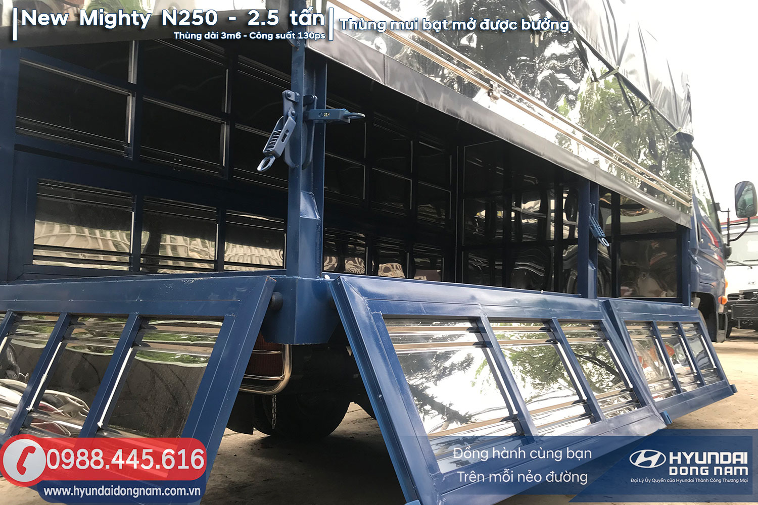 Hyundai N250 thung bạt 1