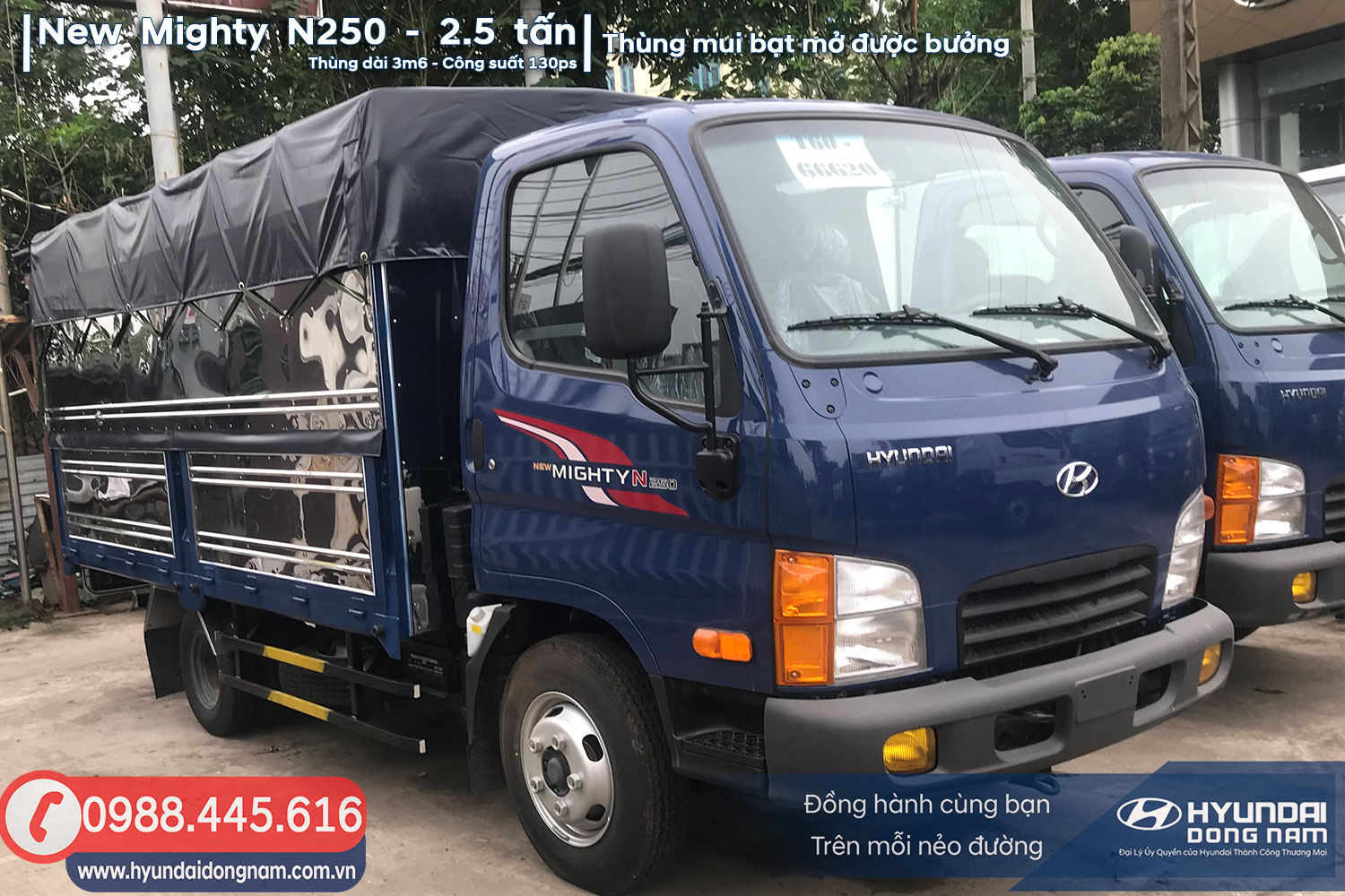 New Mighty N250 thùng mui bạt
