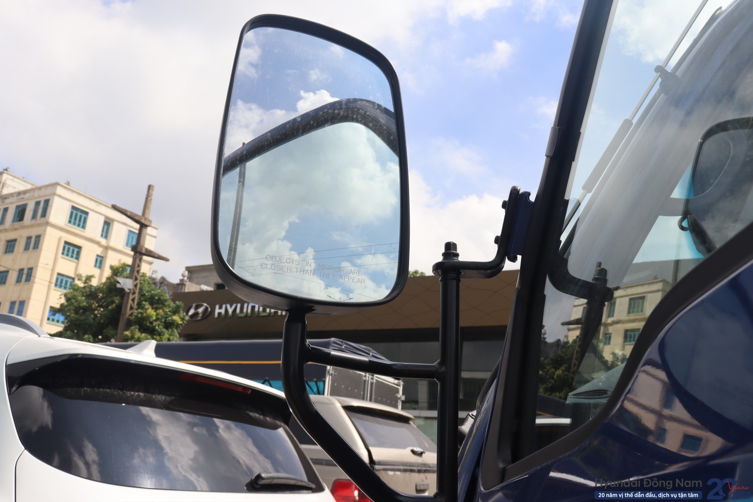 Gương chiếu hậu Hyundai N250SL thùng mui bạt inox