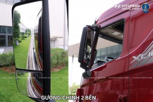 Gương chiếu hậu phong cách Châu Âu giúp dễ dàng quan sát khi vận hành